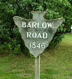 Barlow Road Sign